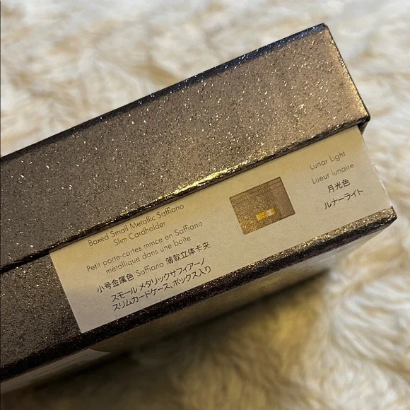 Kate Spade Metallic Kenzie Glitter  Lunar Light cardholder wallet - Picture 9 of 10